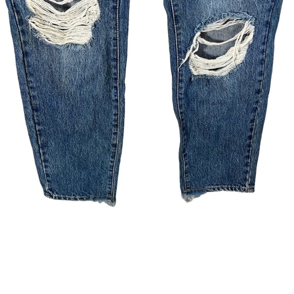 GOOD AMERICAN Good Vintage w/ Jagged Step Hem GV050T Indigo 043 - Picture 6 of 12